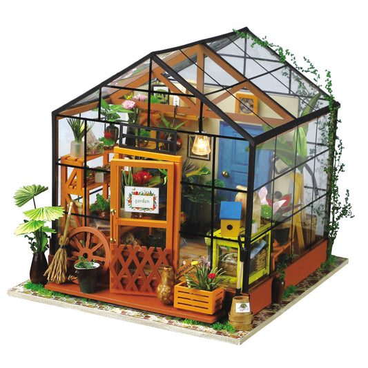 Miniature Flower Store - House DIY Kit With Mini Floral Decorations