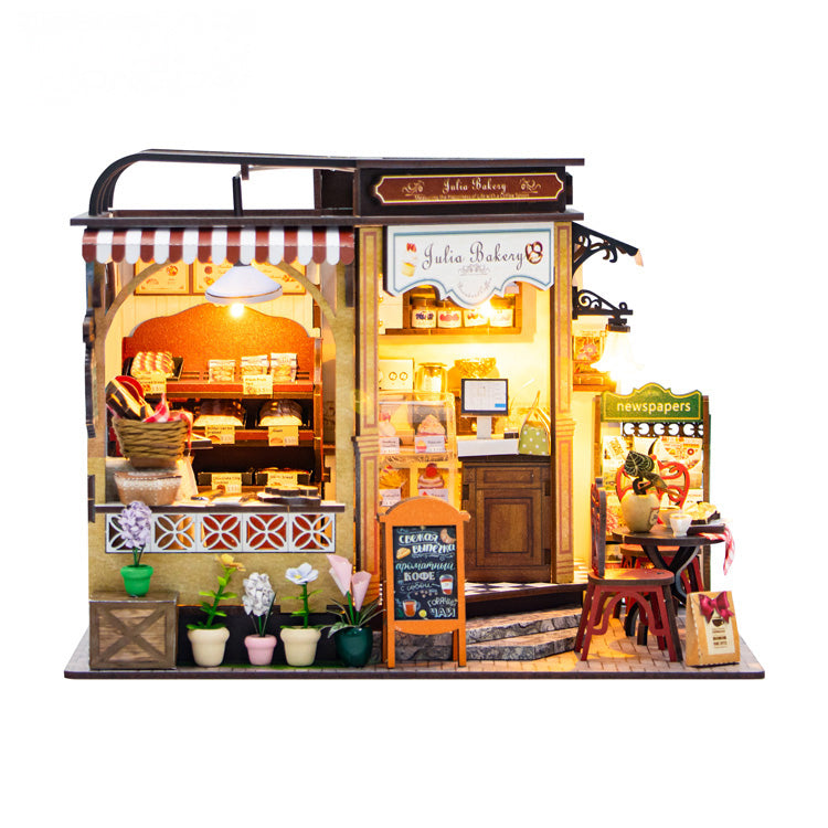 Miniature Bakery Shop - Room DIY Kit With Mini Dessert Decorations