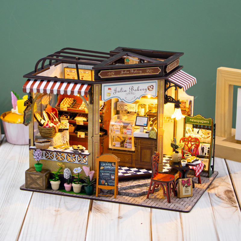 Miniature Bakery Shop - Room DIY Kit With Mini Dessert Decorations