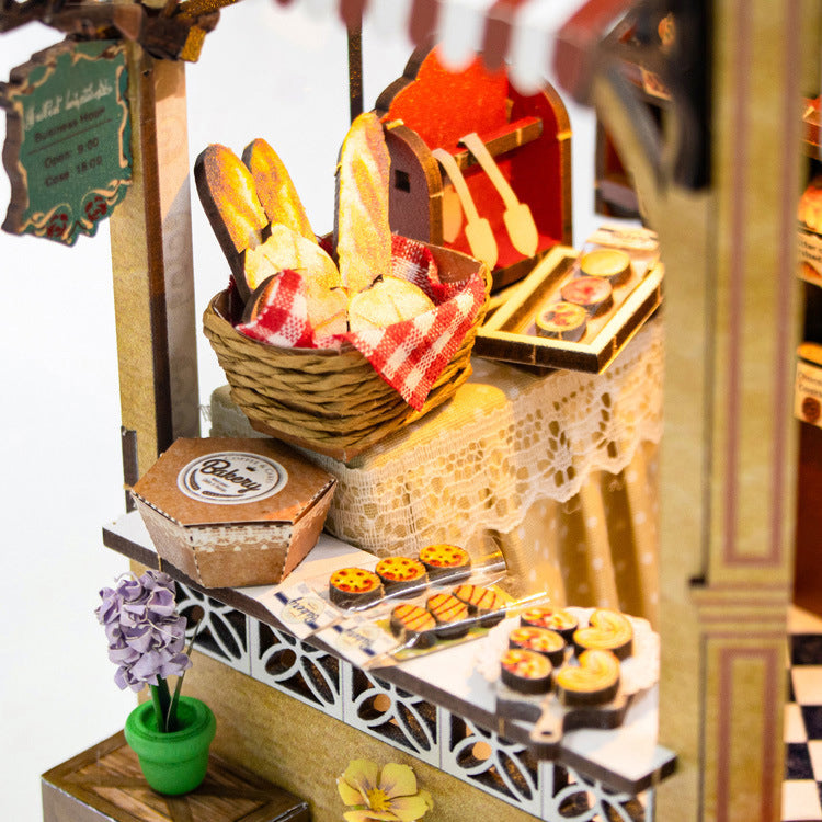 Miniature Bakery Shop - Room DIY Kit With Mini Dessert Decorations