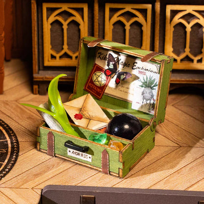 Miniature Magic Study Hall - Room DIY Kit With Mini Furniture